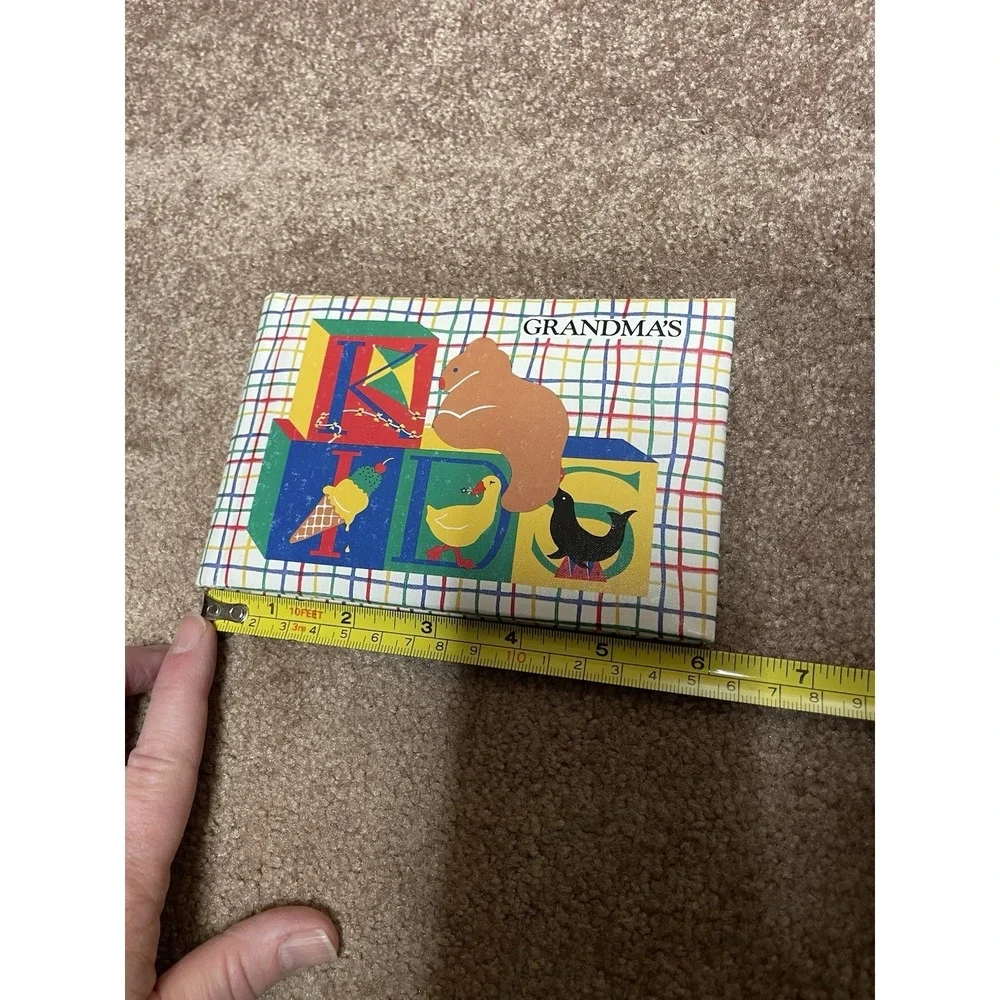 Grandma's Photo Album 1985‎ Gear Kids Teddy ABCs Blocks Book 3x5 Vintage Unused